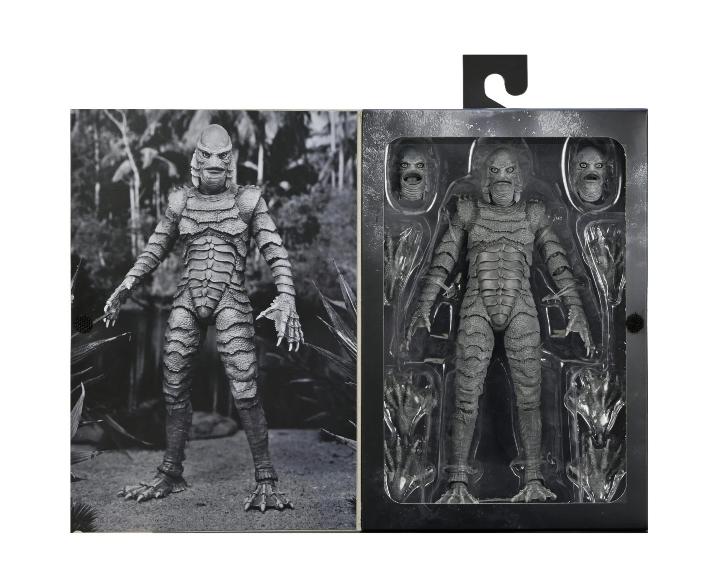 NECA *PRE-ORDER Universal Monsters Ultimate 7 Inch Scale Action Figure - Creature From The Black Lagoon (Black And White) - Image 2