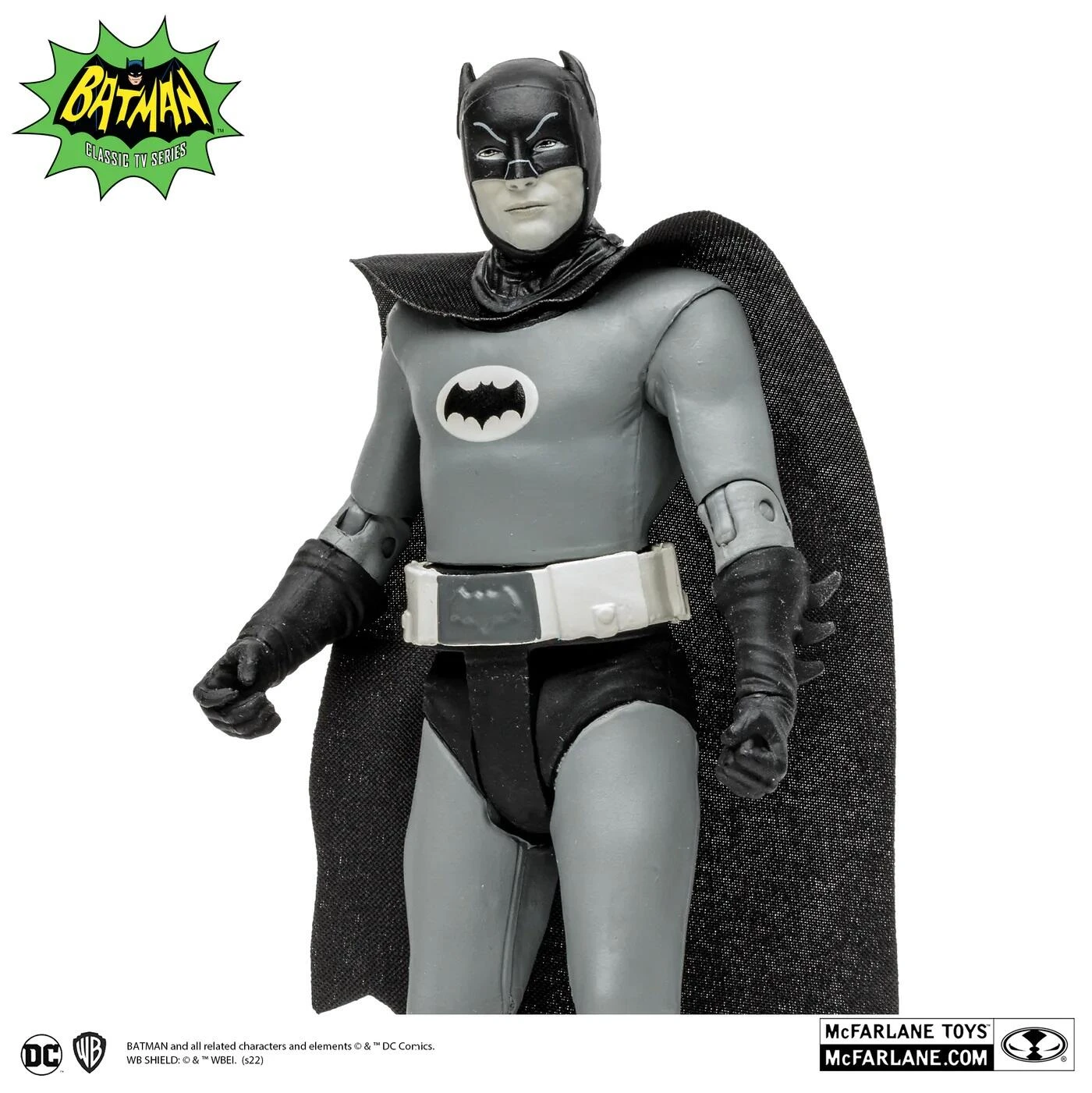 McFarlane DC Retro Batman 66 Action Figure Wave 4 - Batman (Black & White) - Image 3