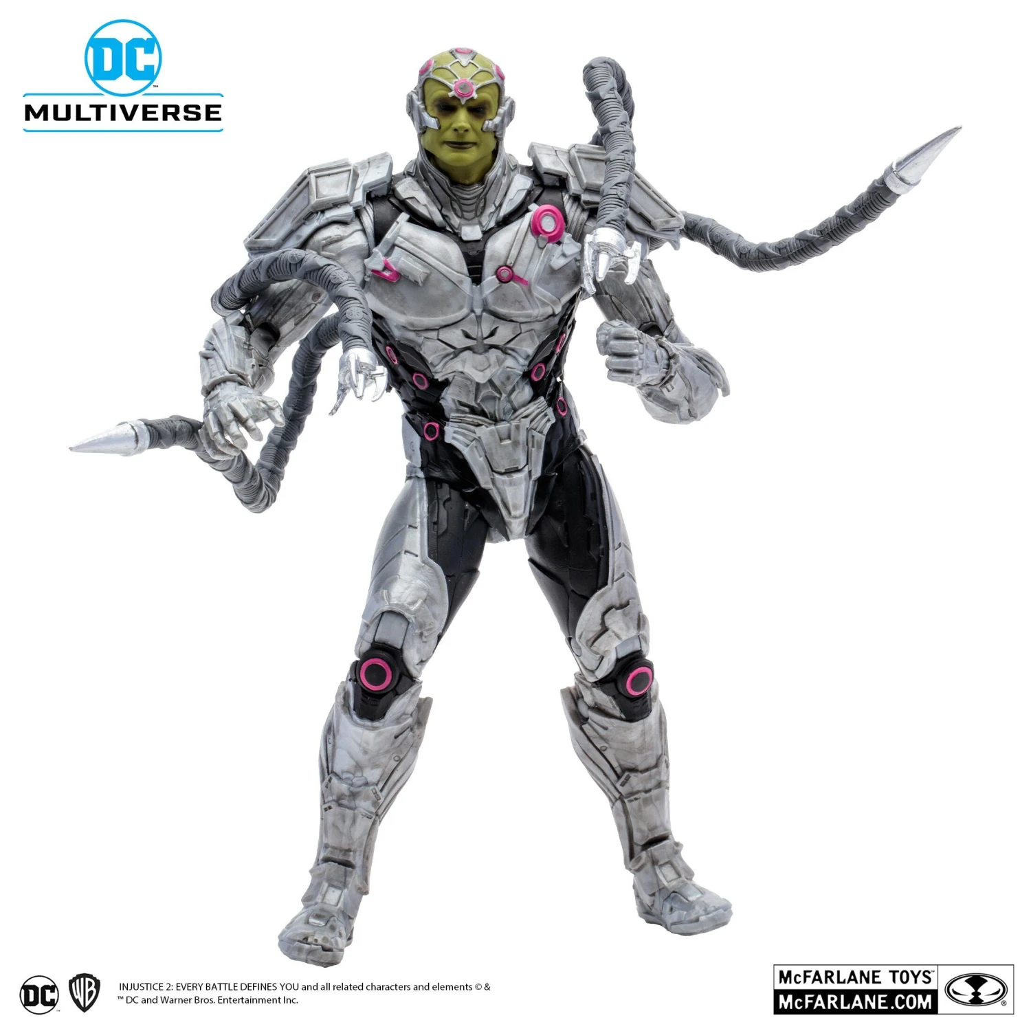 McFarlane DC Gaming 7 Inch Action Figure Wave 10 - Brainiac (Injustice 2) - Image 2