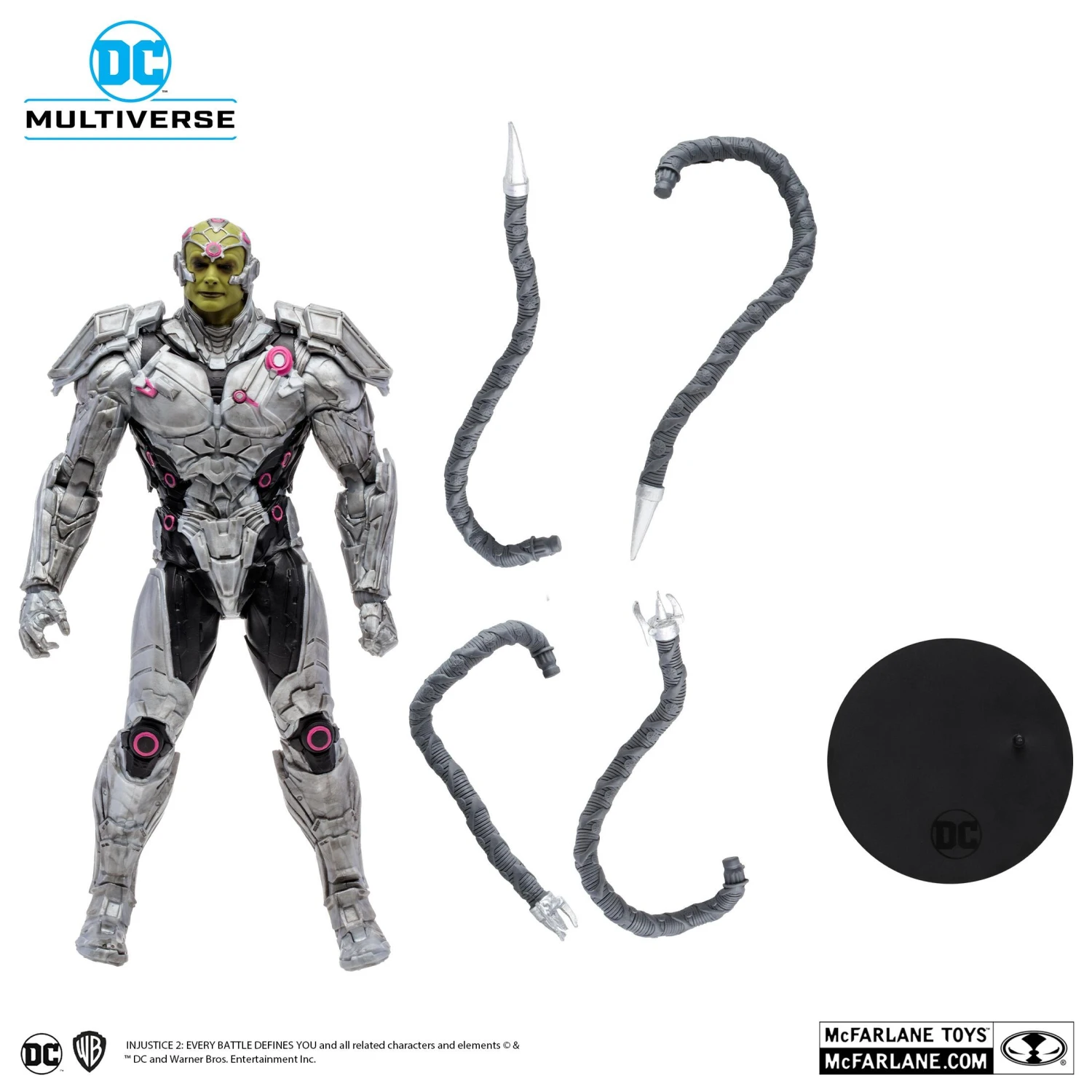 McFarlane DC Gaming 7 Inch Action Figure Wave 10 - Brainiac (Injustice 2) - Image 3