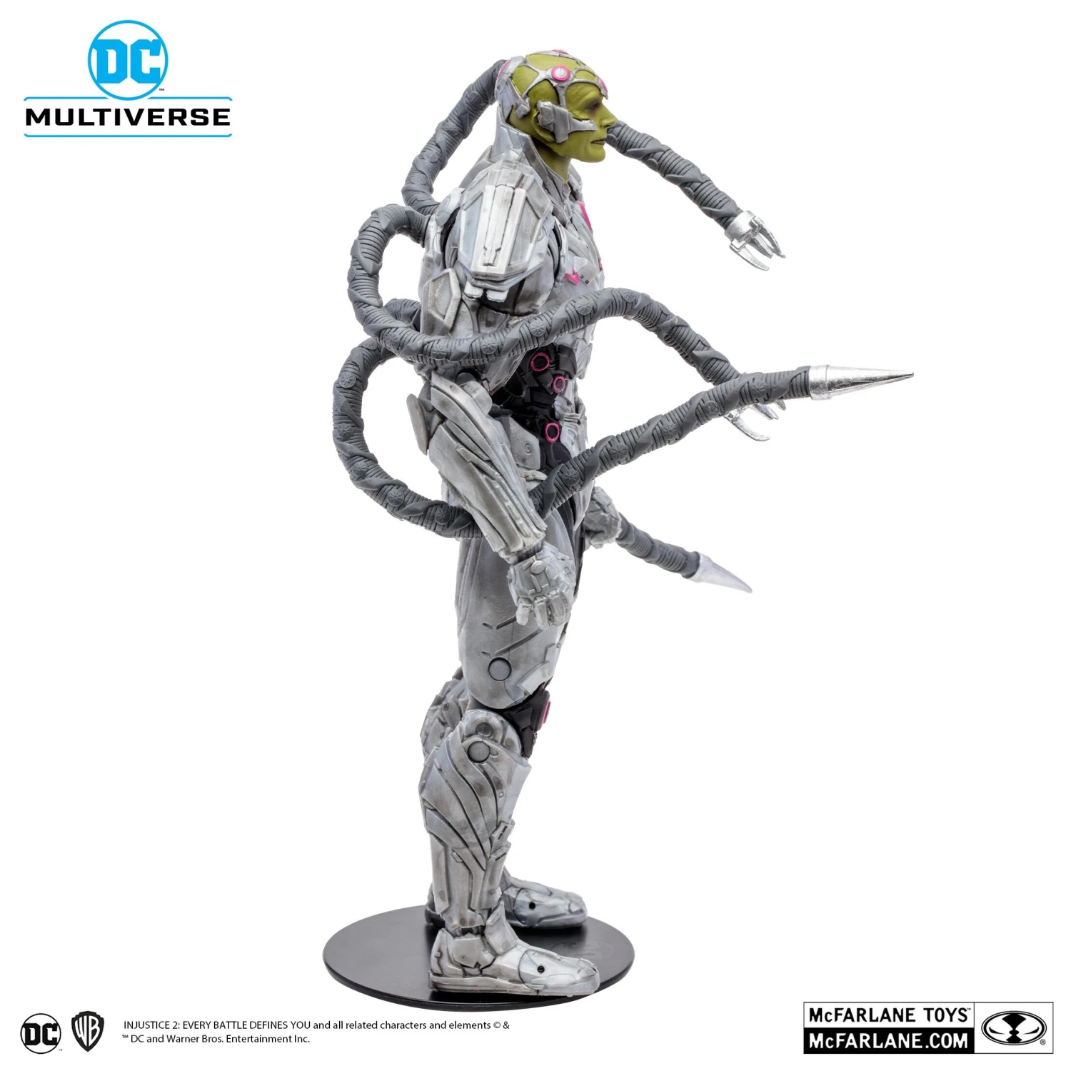McFarlane DC Gaming 7 Inch Action Figure Wave 10 - Brainiac (Injustice 2) - Image 5
