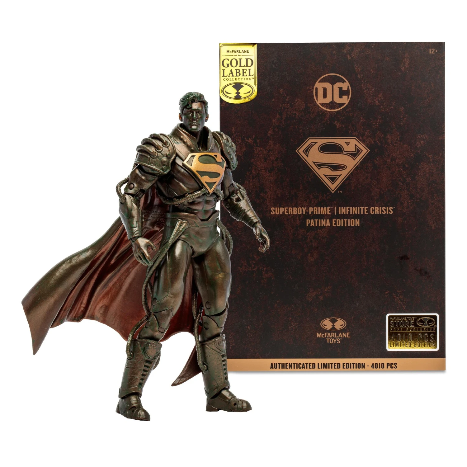 McFarlane DC Multiverse 7 Inch Action Figure - Superboy Prime (Patina) (Gold Label)