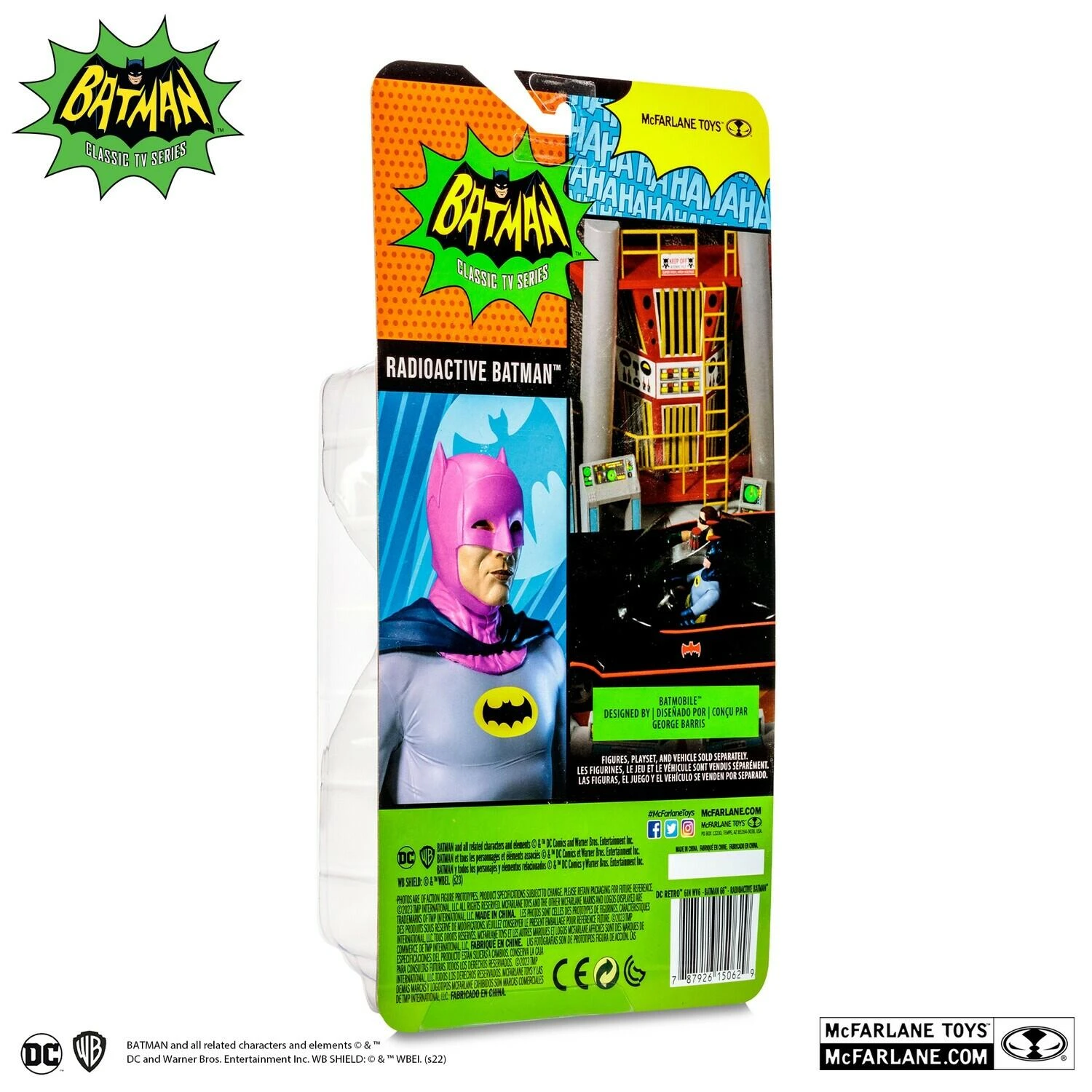 McFarlane DC Retro Batman 66 Action Figure Wave 6 - Radioactive Batman - Image 4