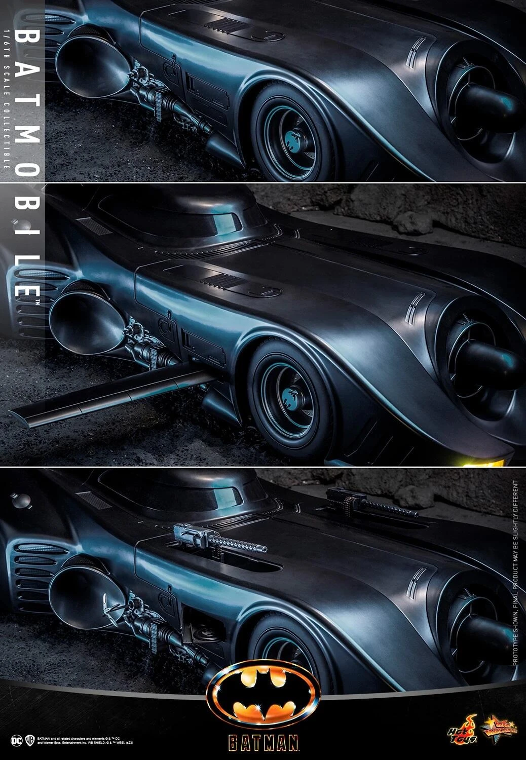 *PRE-ORDER Batmobile - Batman 1989 Hot Toys Collectibles 1/6 Scale Vehicle - Image 9