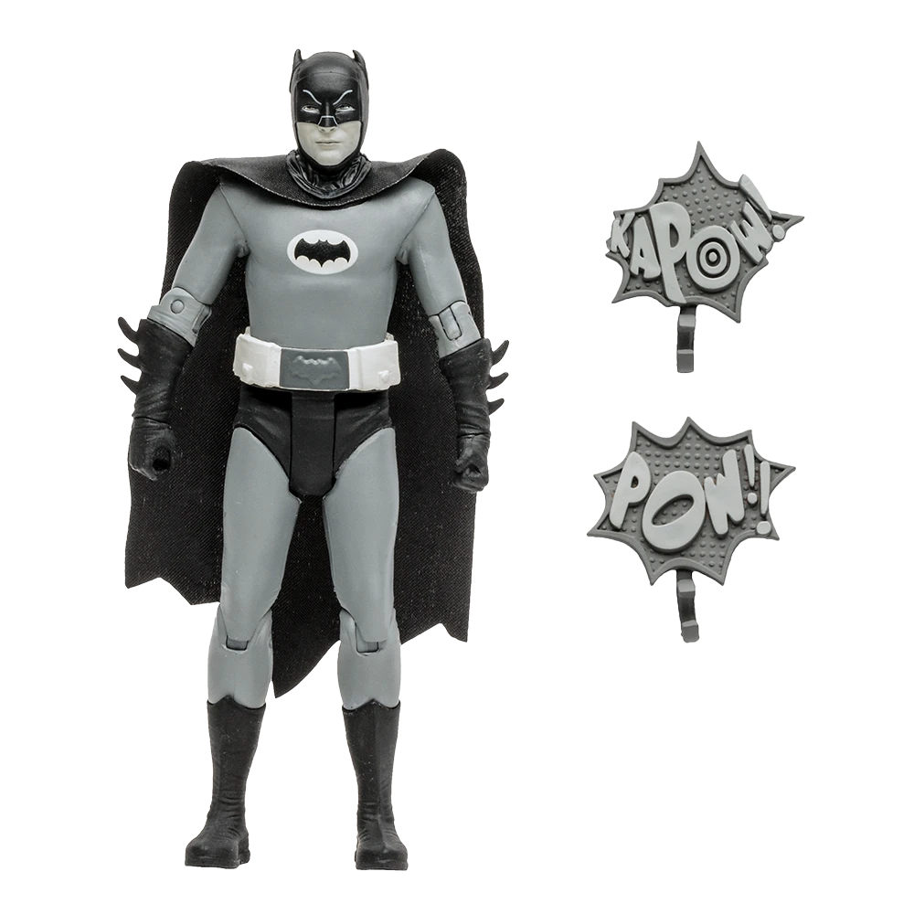 McFarlane DC Retro Batman 66 Action Figure Wave 4 - Batman (Black & White) - Image 2