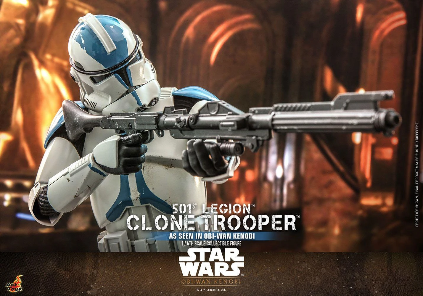 *PRE-ORDER 501st Battalion Clone Trooper (Kenobi Series) - Star Wars Hot Toys Collectibles 1/6 Scale Action Figure - Image 7