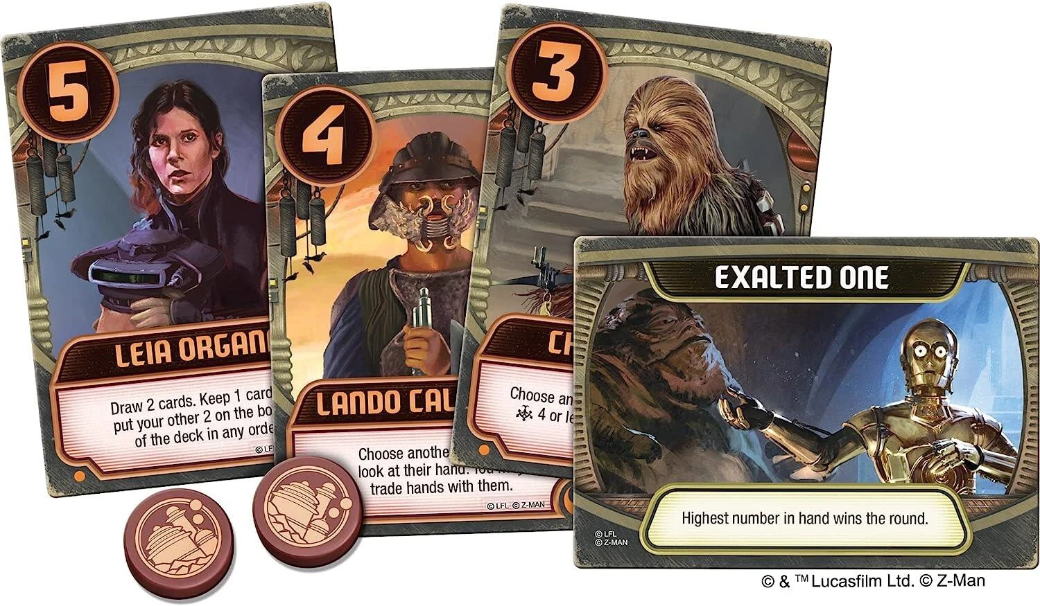 Z-Man Games Star Wars Jabba's Palace: A Love Letter Card Game - Image 3