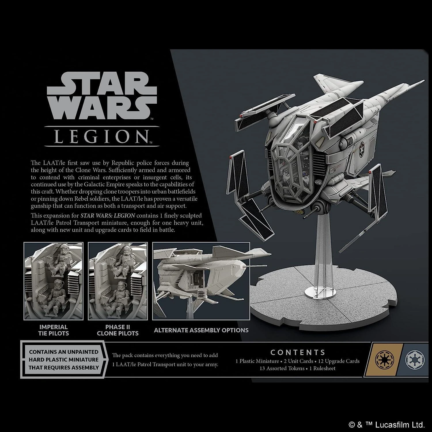 Atomic Mass Games Star Wars: Legion LAAT/IE Patrol Transport Unit Expansion - Image 2