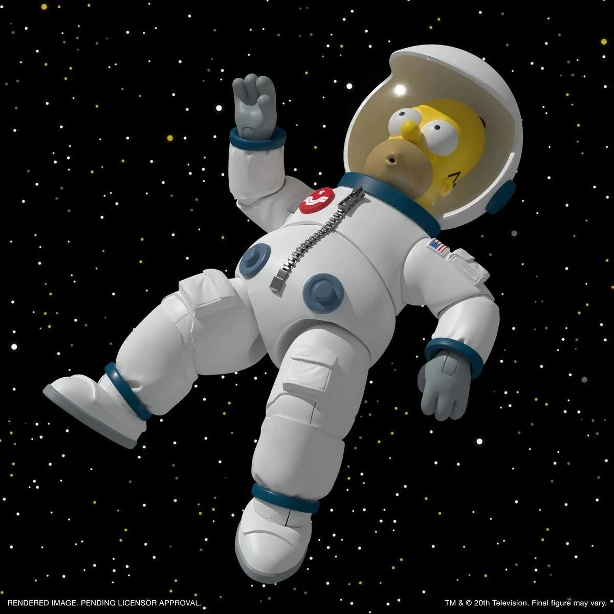 SUPER7 The Simpsons ReAction Ultimates! Action Figure Wave 1 - Deep Space Homer - Image 4