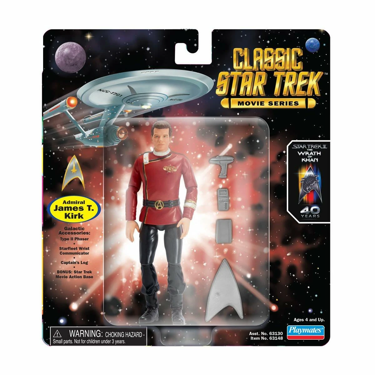 Star Trek Classic Star Trek II: The Wrath Of Khan 5 Inch Action Figure - Admiral James T. Kirk