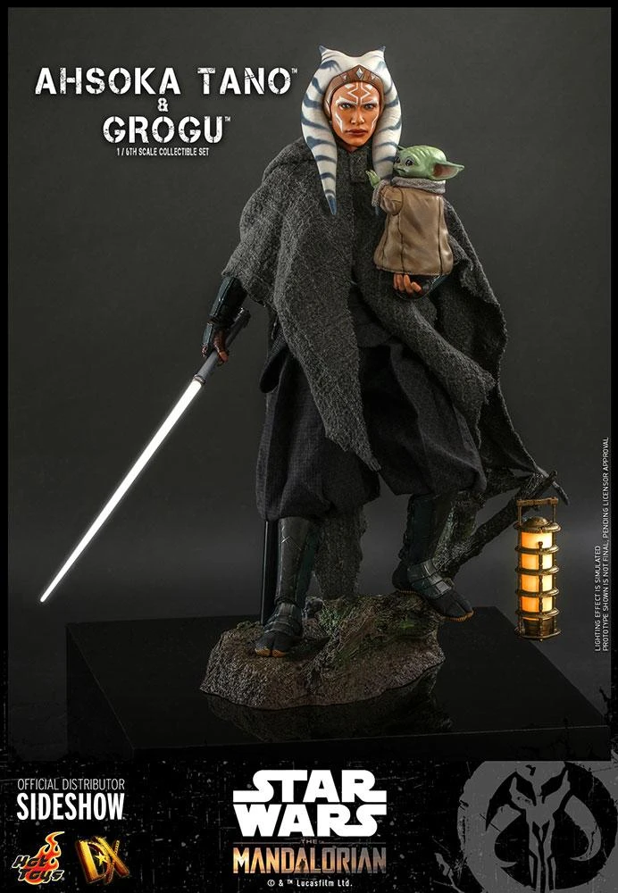 *PRE-ORDER Ahsoka Tano And Grogu (The Mandalorian) - Star Wars Hot Toys Collectibles 1/6 Scale Action Figure - Image 2