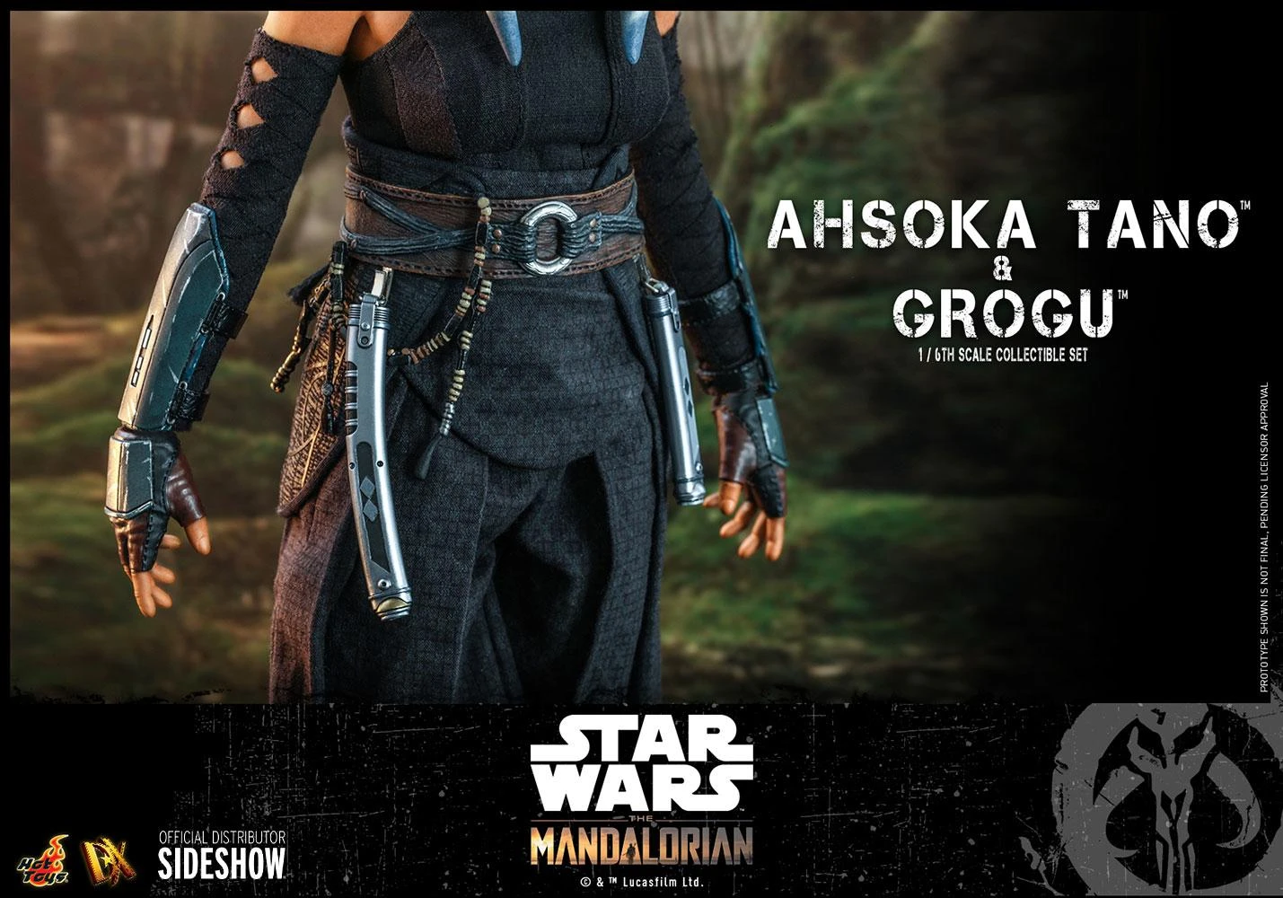 *PRE-ORDER Ahsoka Tano And Grogu (The Mandalorian) - Star Wars Hot Toys Collectibles 1/6 Scale Action Figure - Image 8