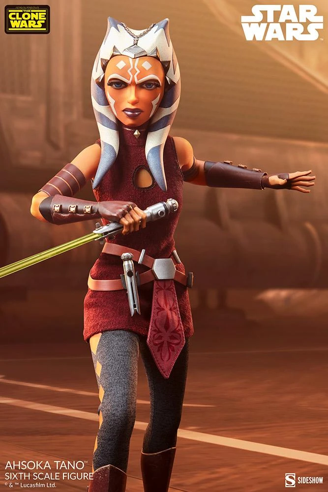 *PRE-ORDER Ahsoka Tano - Star Wars: The Clone Wars Sideshow Collectibles 1/6 Scale Action Figure - Image 2