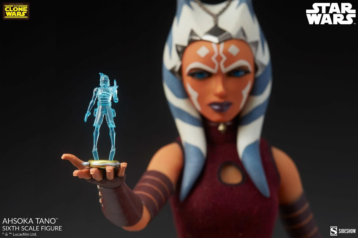 *PRE-ORDER Ahsoka Tano - Star Wars: The Clone Wars Sideshow Collectibles 1/6 Scale Action Figure - Image 7