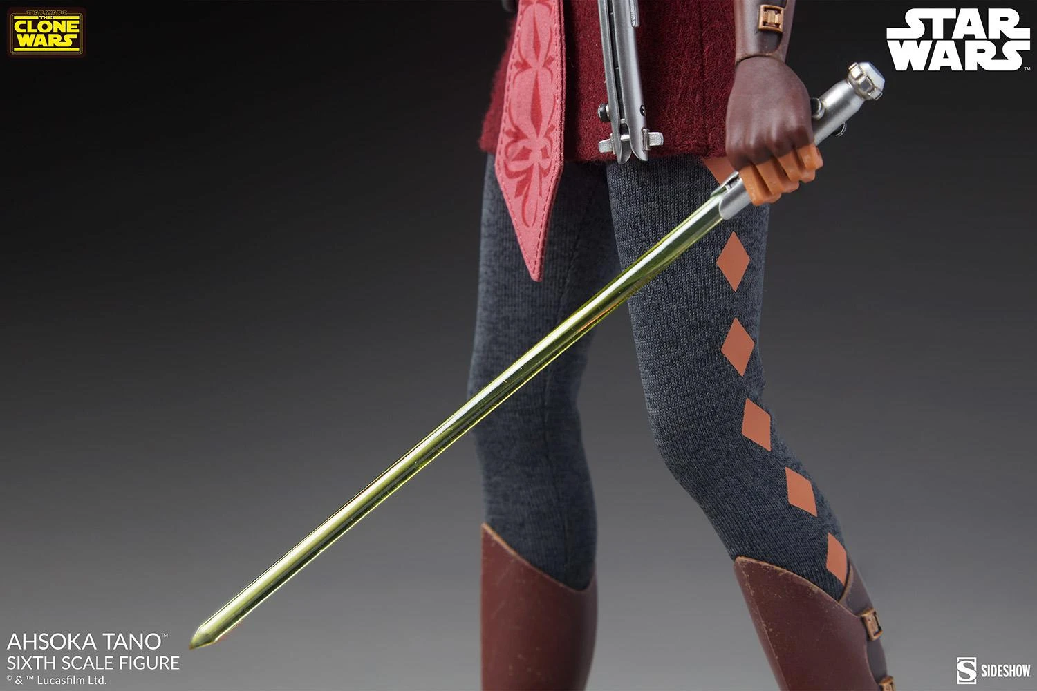*PRE-ORDER Ahsoka Tano - Star Wars: The Clone Wars Sideshow Collectibles 1/6 Scale Action Figure - Image 8