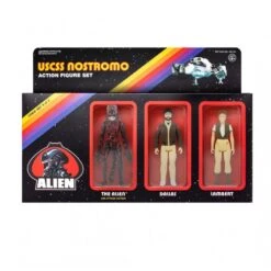 SUPER7 ALIEN REACTION ACTION FIGURE 3 PACK C - DALLAS-LAMBERT-BLODDY ALIEN