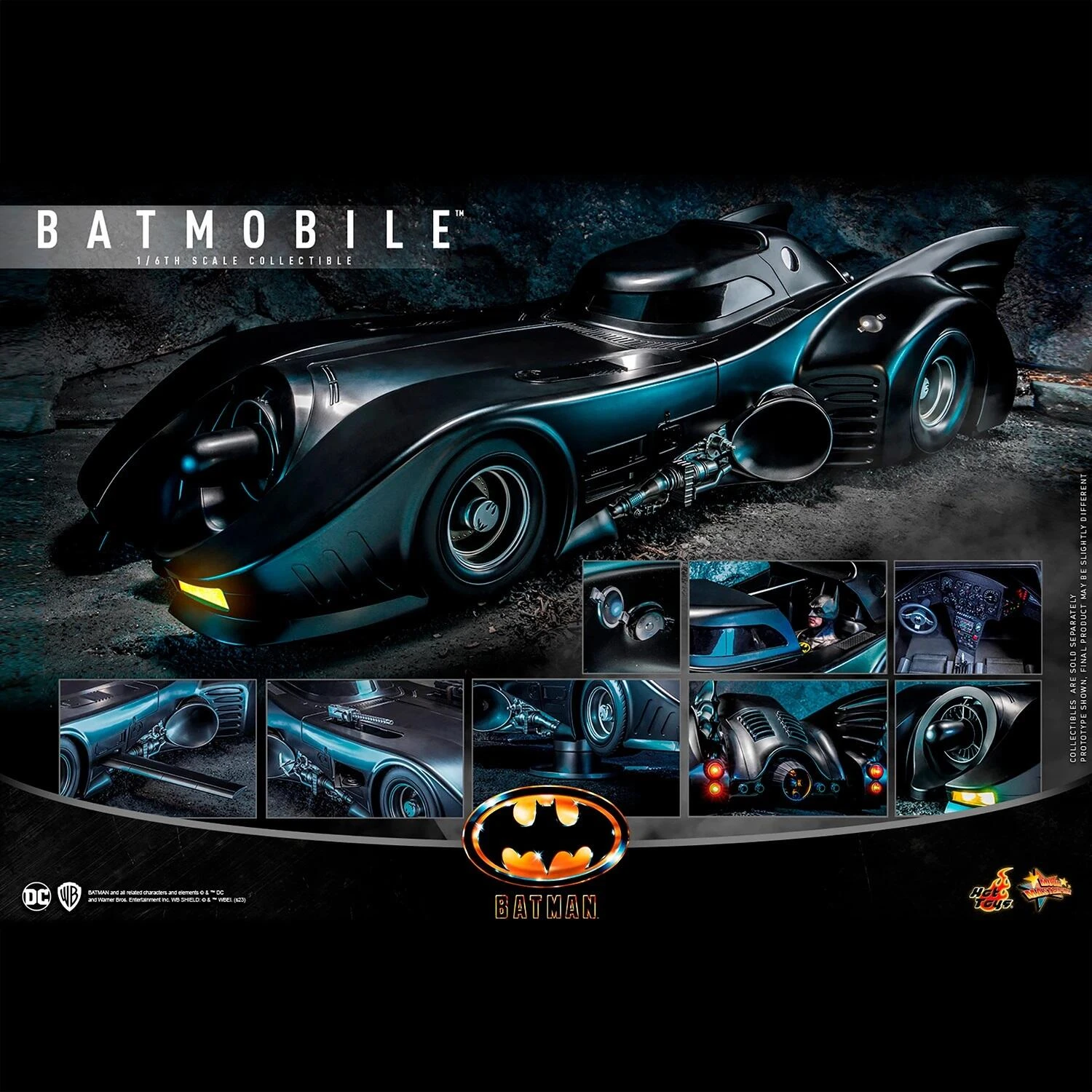 *PRE-ORDER Batmobile - Batman 1989 Hot Toys Collectibles 1/6 Scale Vehicle - Image 10