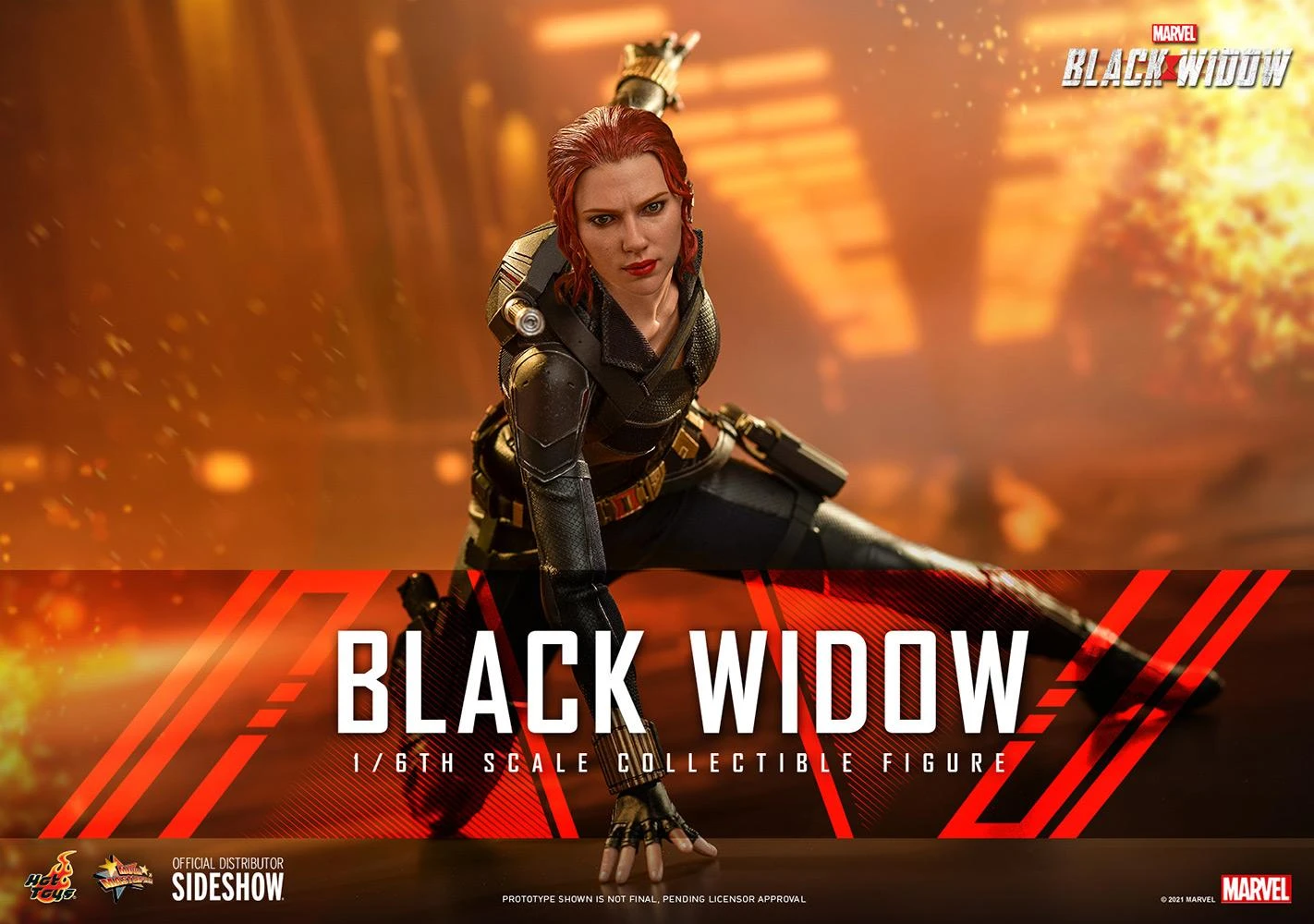 Black Widow - Marvel Hot Toys Collectibles 1/6 Scale Action Figure - Image 9