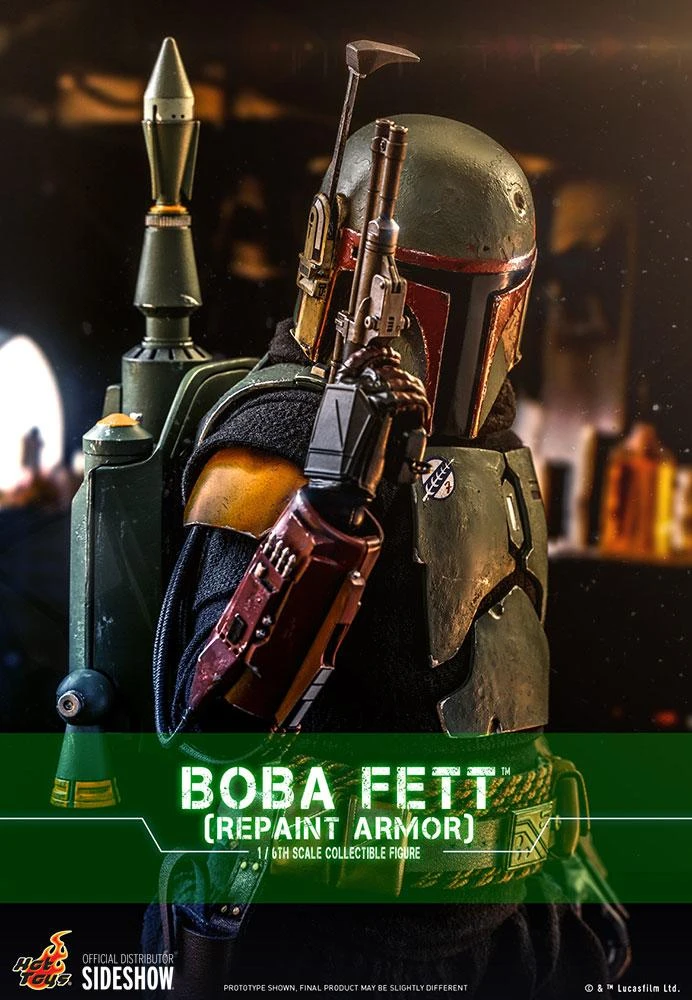 Boba Fett (Repainted Armour Version) - Star Wars Hot Toys Collectibles 1/6 Scale Action Figure - Image 6