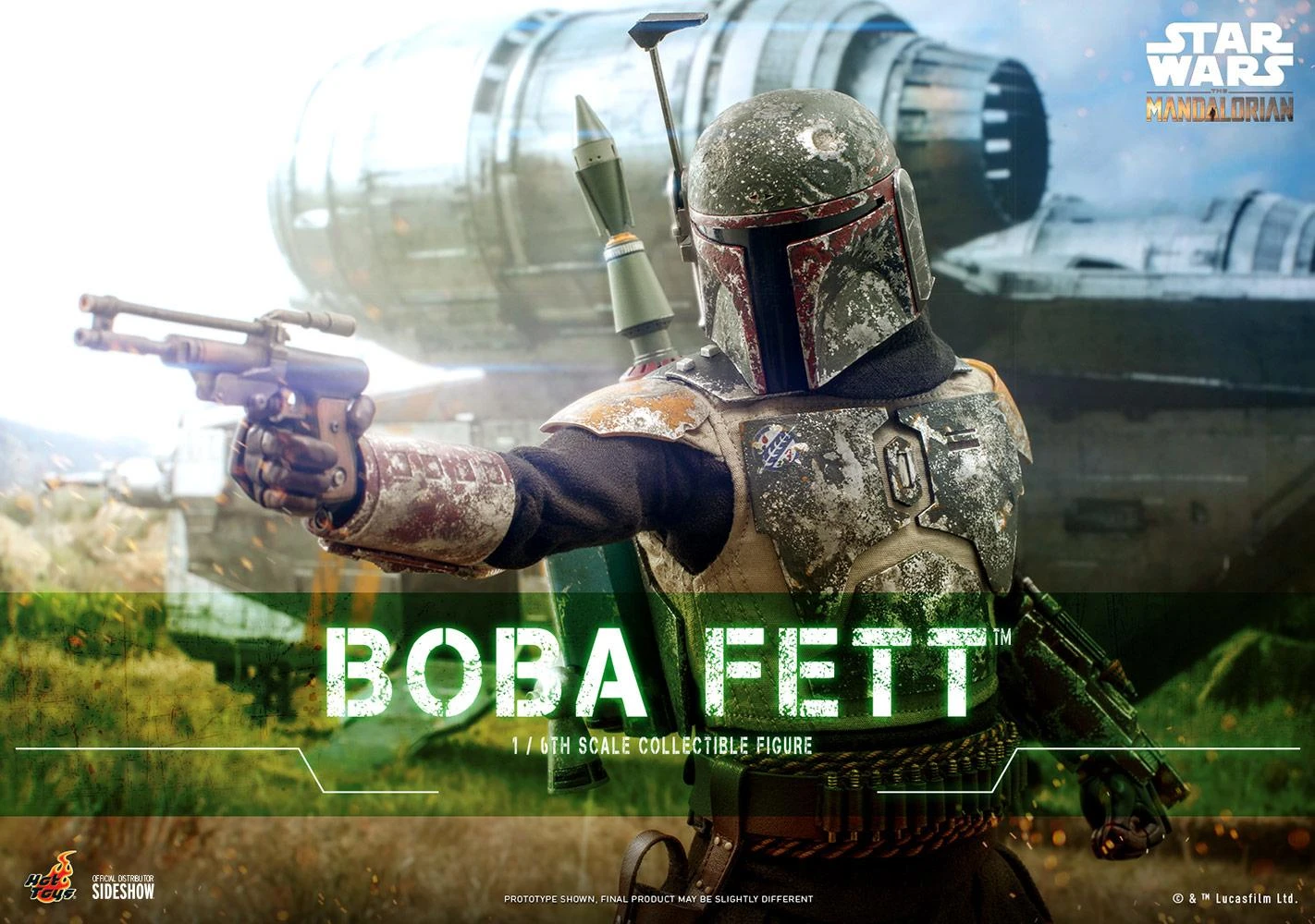 Boba Fett (The Mandalorian) - Star Wars Hot Toys Collectibles 1/6 Scale Action Figure - Image 5