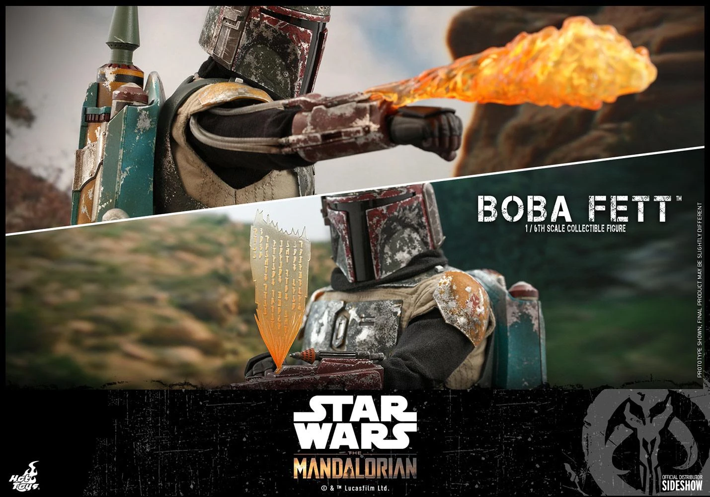 Boba Fett (The Mandalorian) - Star Wars Hot Toys Collectibles 1/6 Scale Action Figure - Image 8