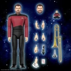SUPER7 *PRE-ORDER Star Trek: The Next Generation ReAction Ultimates! Action Figure Wave 1 - Commander Riker