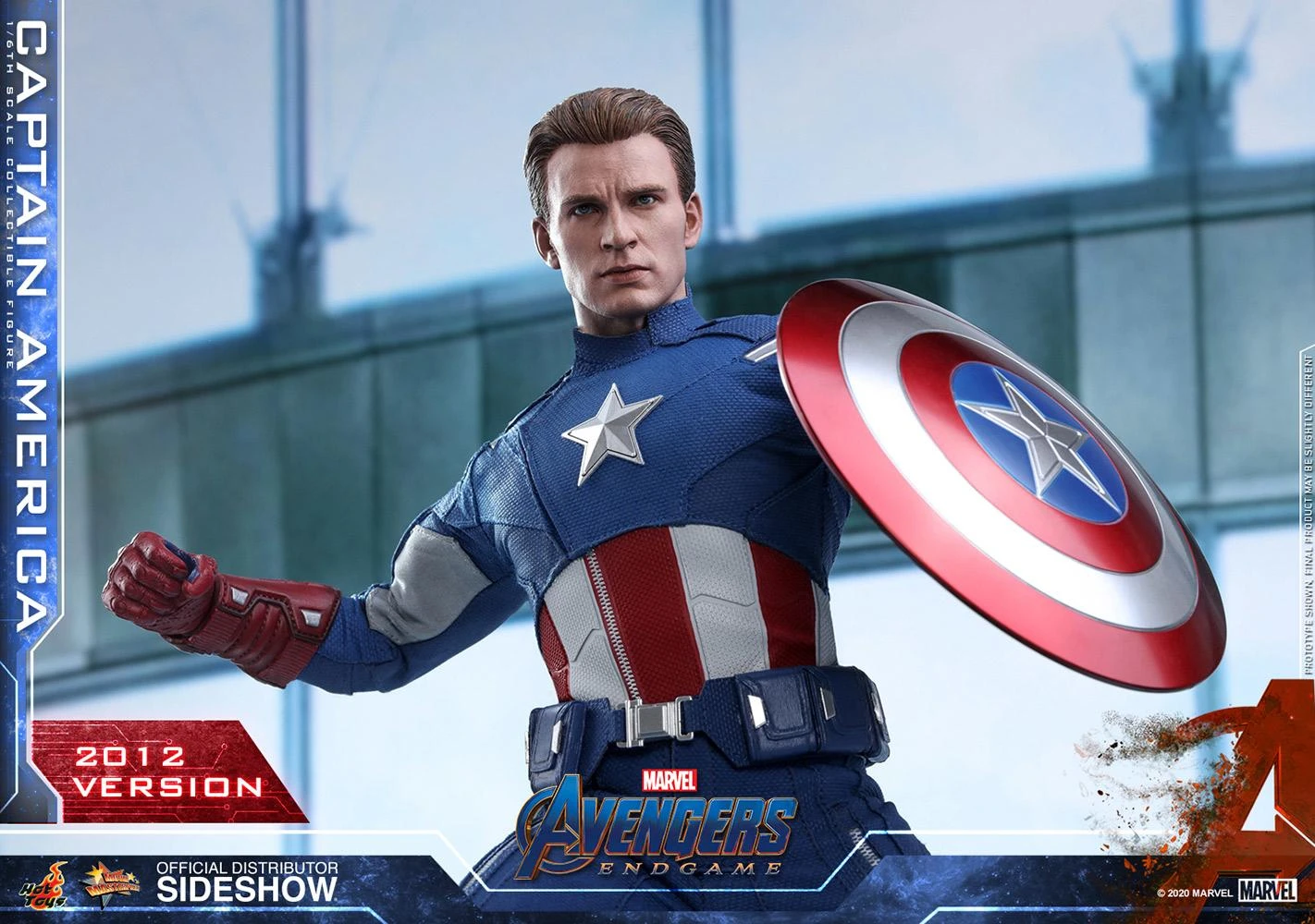 Captain America (2012 Version) - Marvel Hot Toys Collectibles 1/6 Scale Action Figure - Image 5