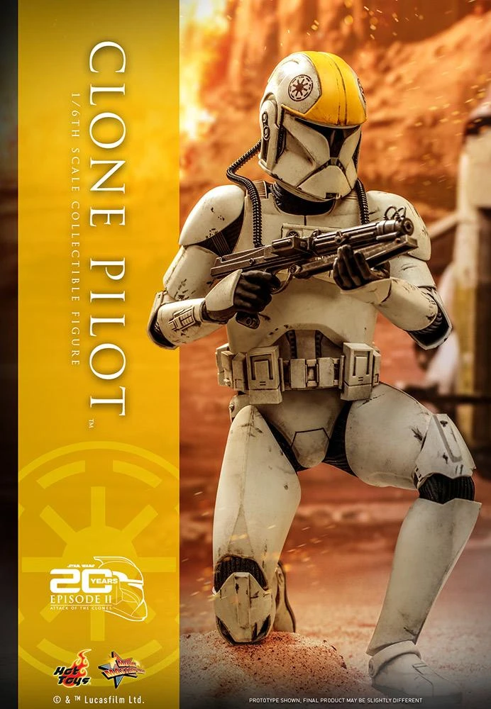 *PRE-ORDER Clone Pilot - Star Wars Attack Of The Clones 20th Anniversary Hot Toys Collectibles 1/6 Scale Action Figure