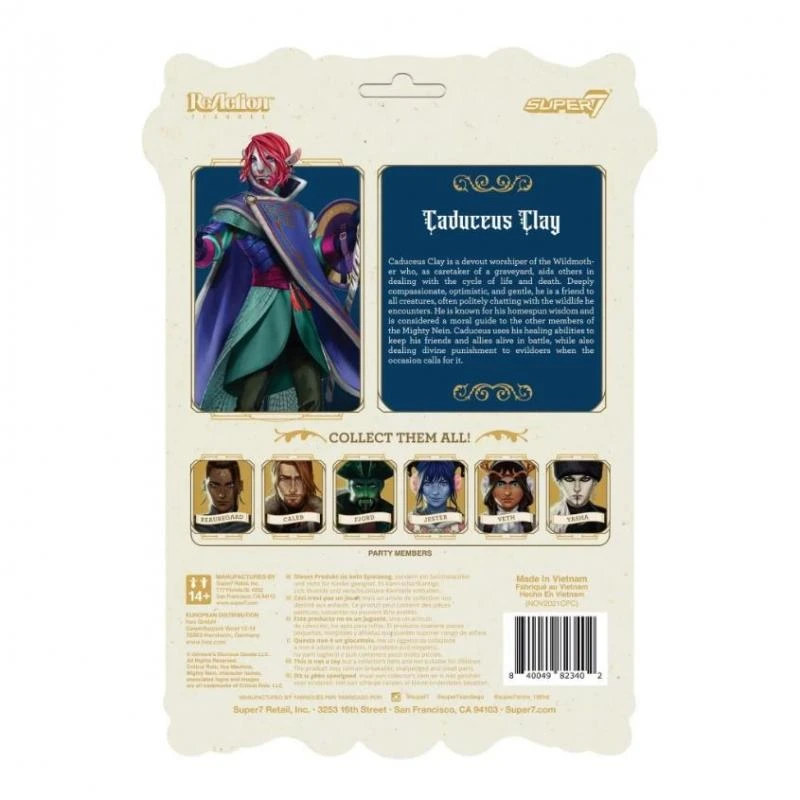 SUPER7 Critical Role ReAction Action Figure - Caduceus Clay - Image 3