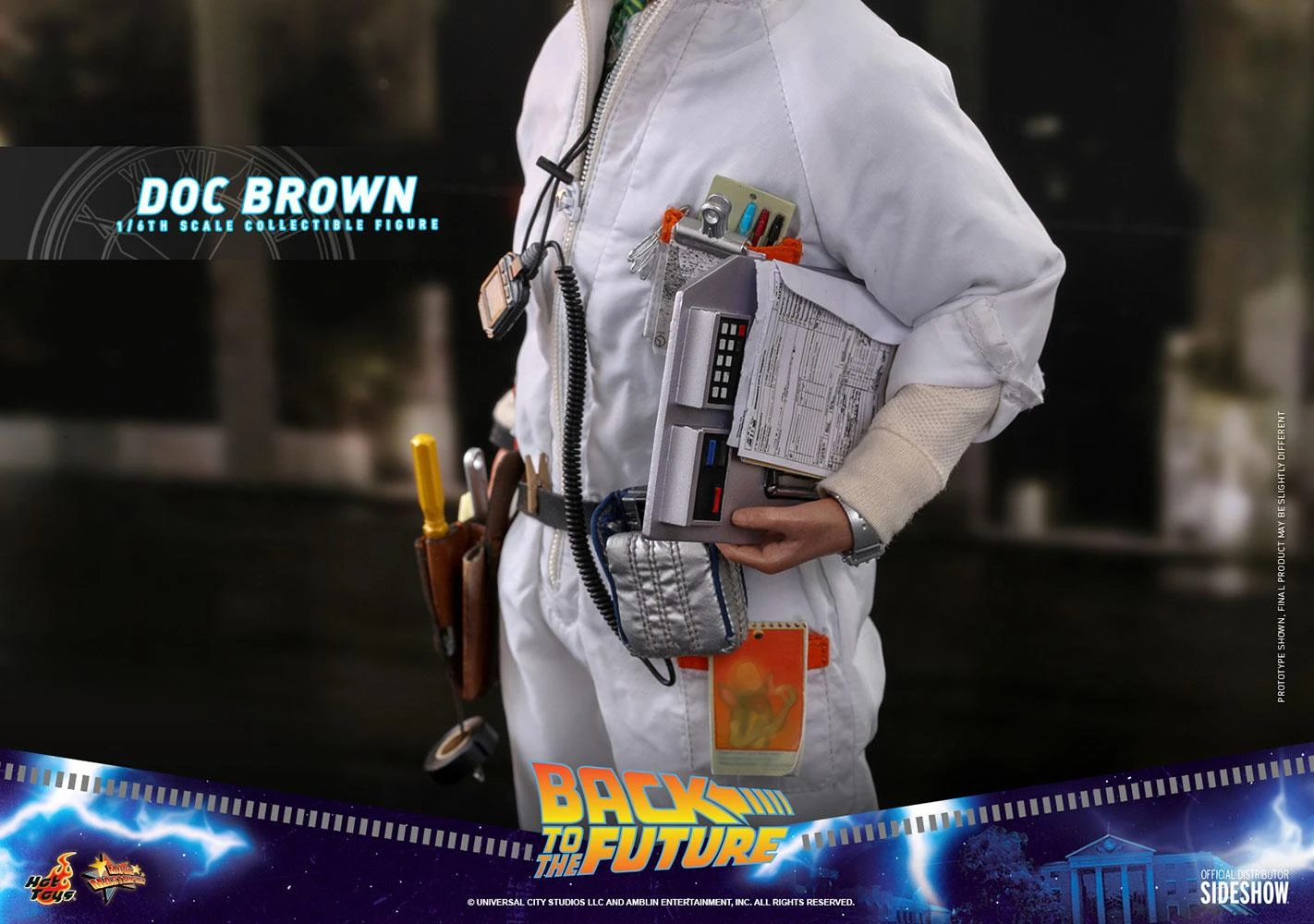 Doc Brown - Back To The Future Hot Toys Collectibles 1/6 Scale Action Figure - Image 7
