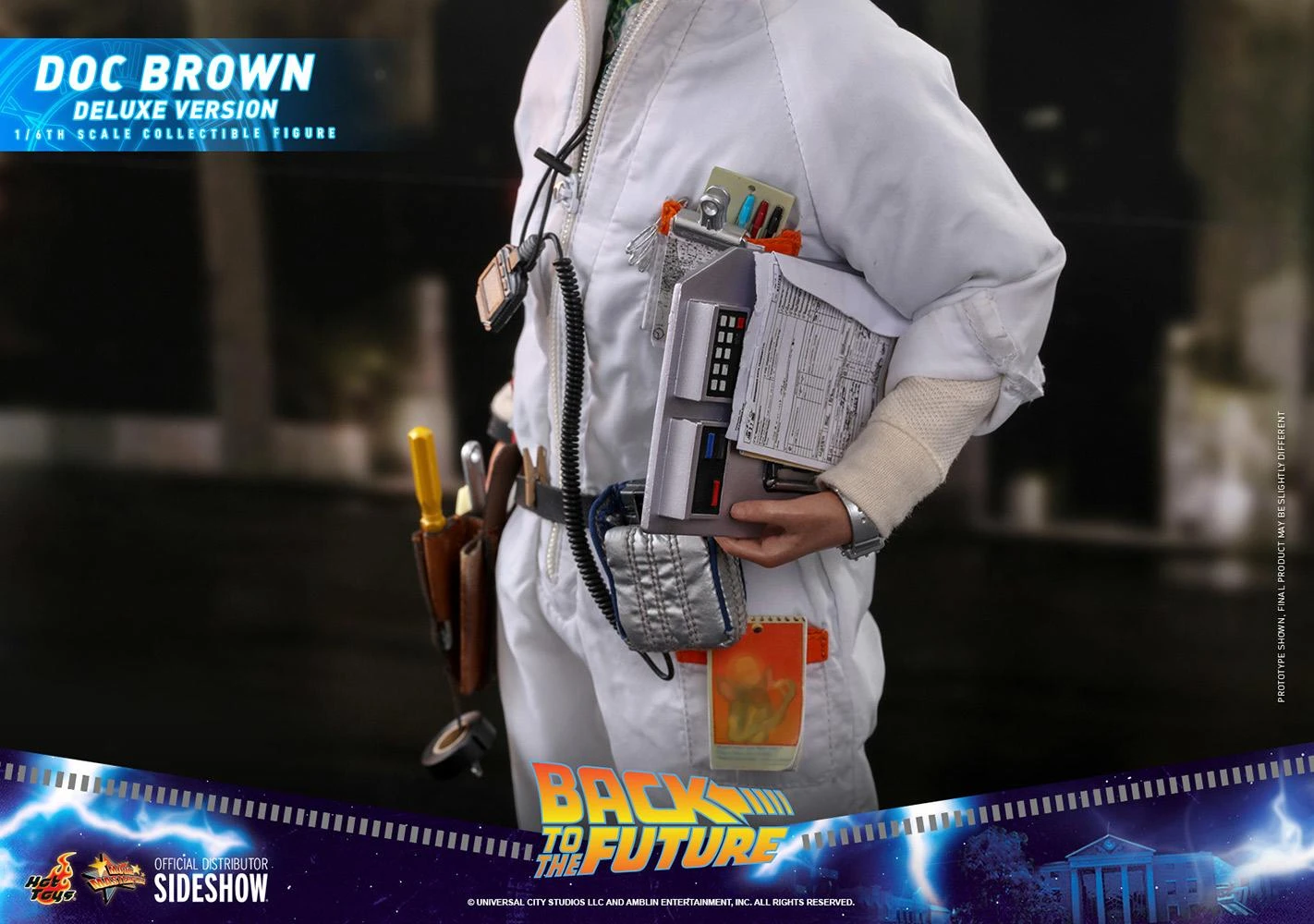 Doc Brown DELUXE - Back To The Future Hot Toys Collectibles 1/6 Scale Action Figure - Image 6