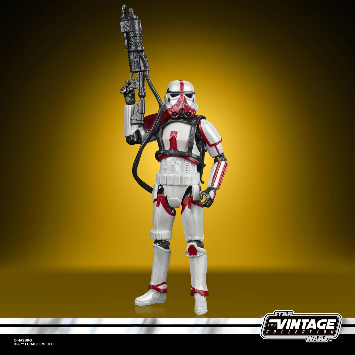 Hasbro Star Wars The Vintage Carbon Collection Exclusive 3.75-Inch Action Figure Wave 2 - Incinerator Trooper (Carbonized) - Image 3