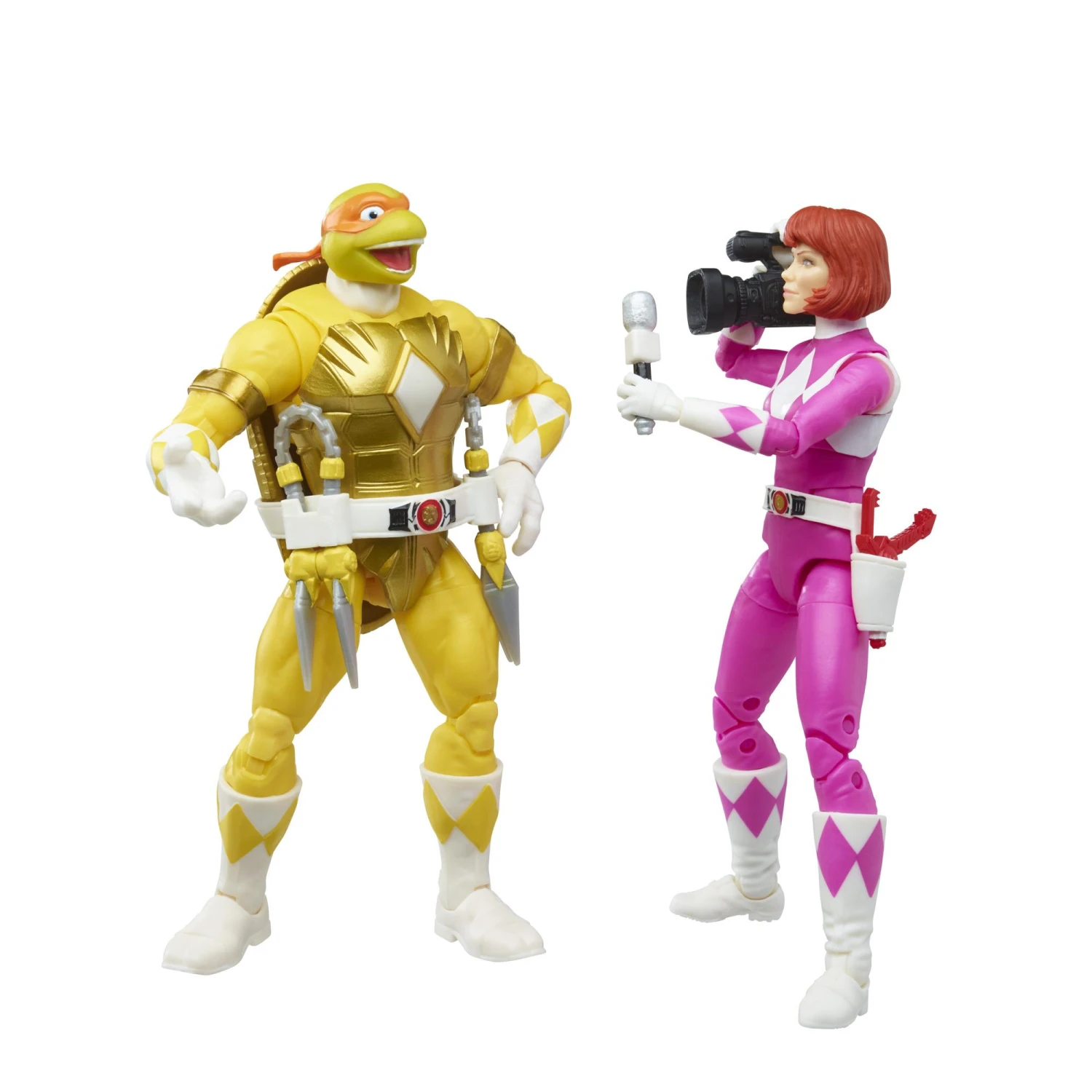 Hasbro Power Rangers Lightning Collection X Teenage Mutant Ninja Turtles Action Figure 2 Pack - Morphed April O'Neil & Morphed Michelangelo - Image 2