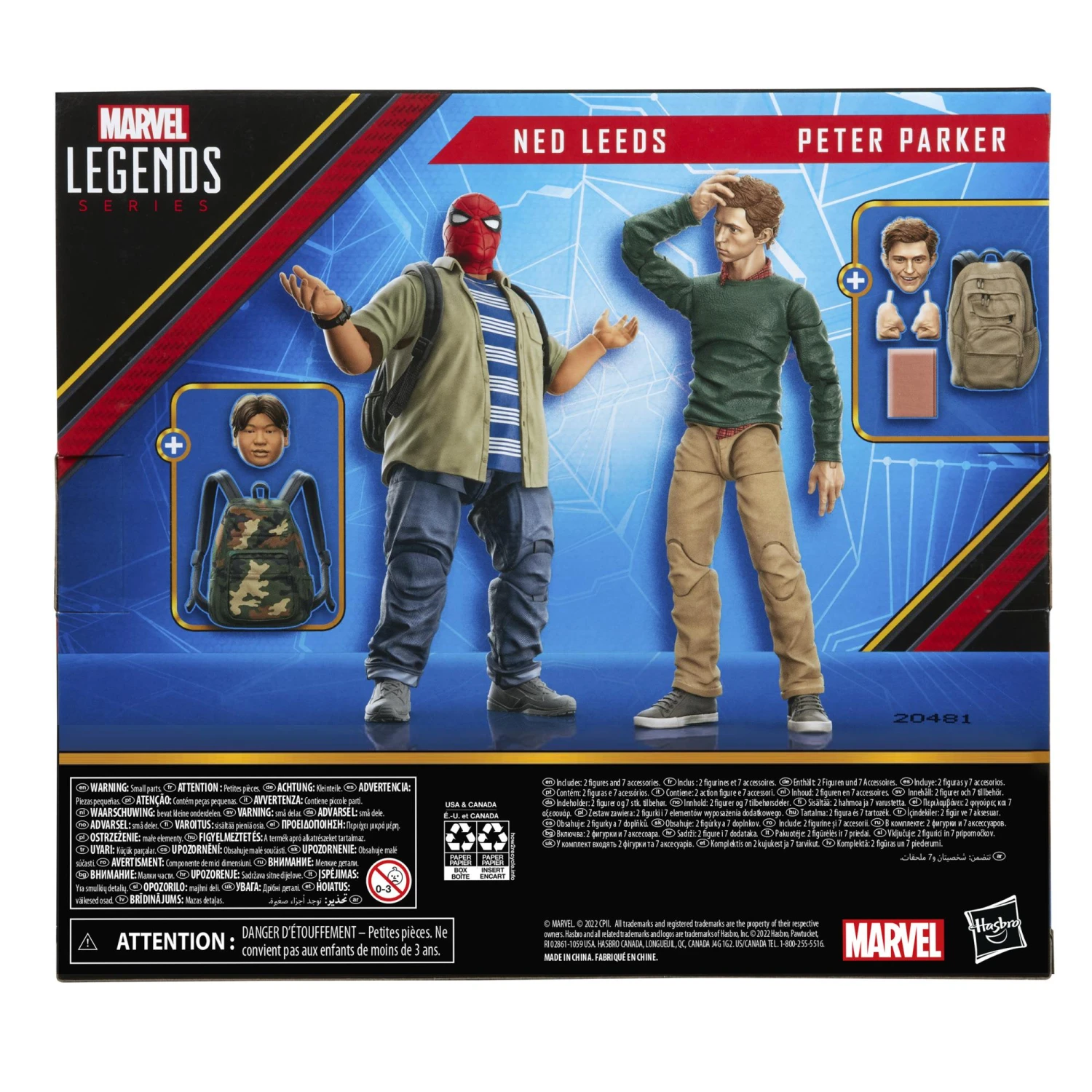 Hasbro Marvel Legends 60th Anniversary 6 Inch Action Figure - Ned Leeds & Peter Parker - Image 2