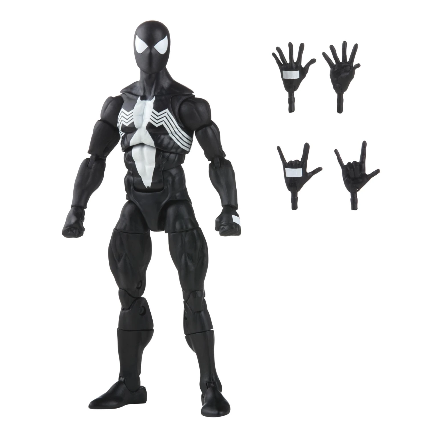 Hasbro Marvel Legends 6 Inch Spider-Man Retro Wave 2 - Symbiote Spider-Man - Image 3