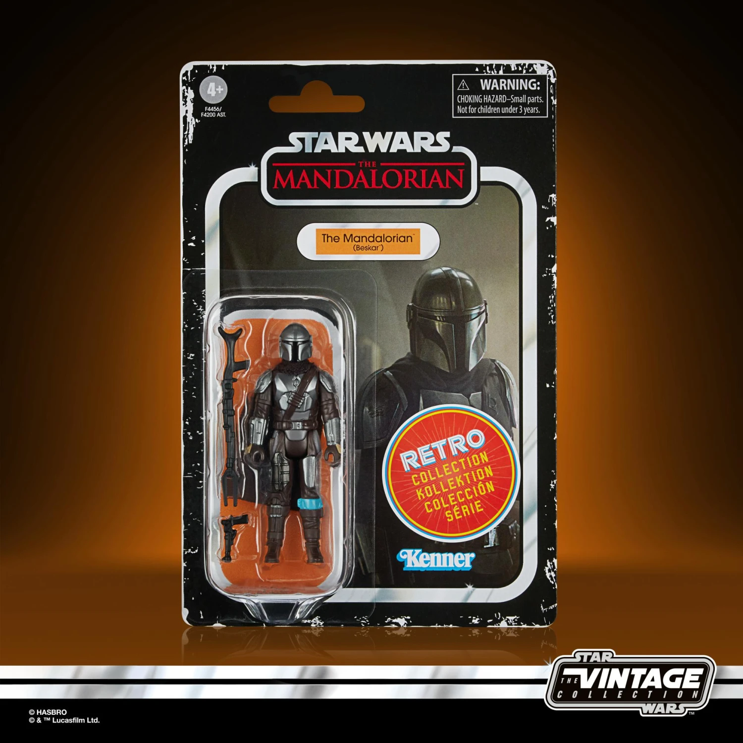 Hasbro Star Wars Retro Action Figure Wave 4 - Mandalorian (Beskar) - Image 3