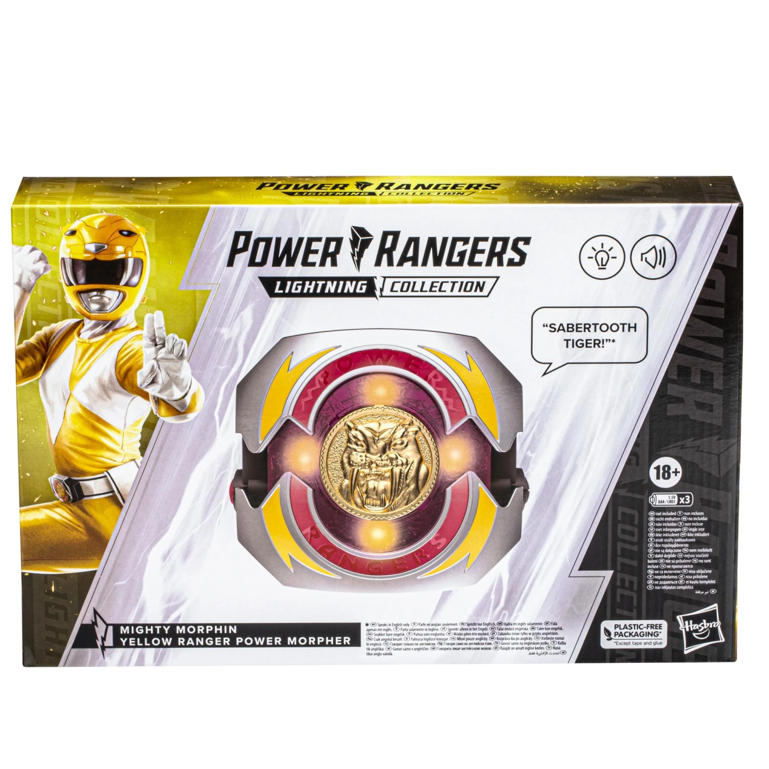 Hasbro Power Rangers Lightning Collection - Mighty Morphin Yellow Ranger Power Morpher - Image 5