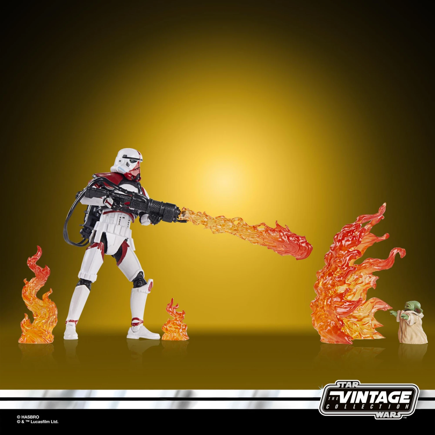 Hasbro Star Wars The Vintage Collection Action Figure Set - Incinerator Trooper & Grogu - Image 5