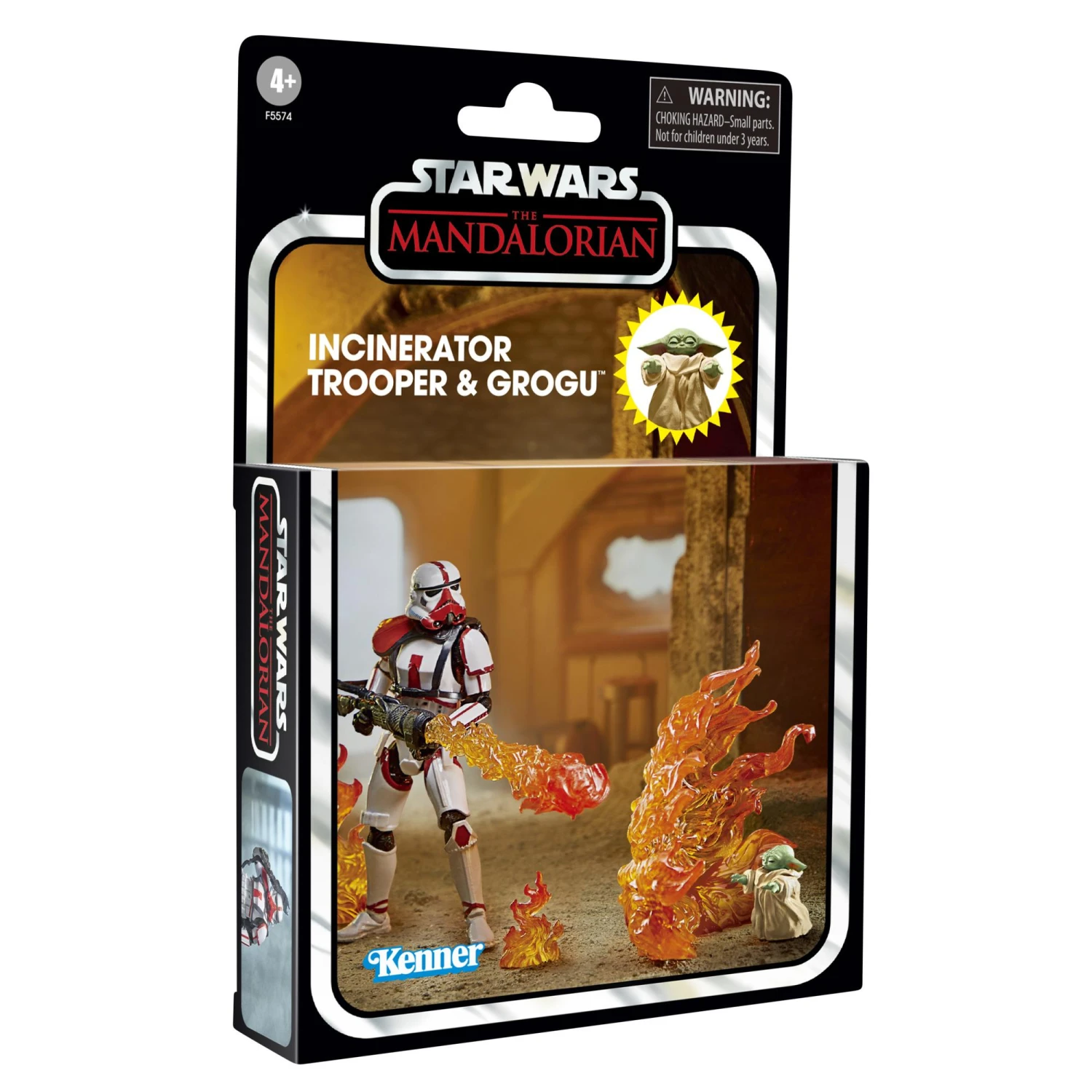 Hasbro Star Wars The Vintage Collection Action Figure Set - Incinerator Trooper & Grogu - Image 2