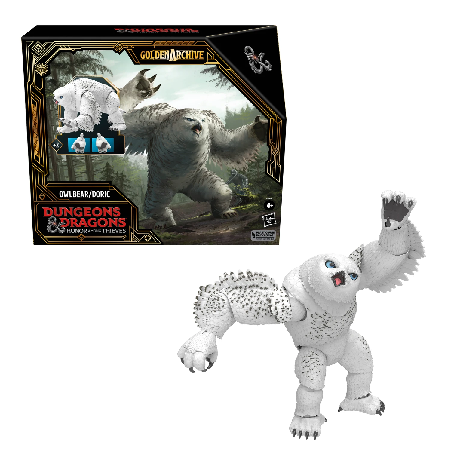 Hasbro Dungeons & Dragons Honor Among Thieves Golden Archive Action Figure - Owlbear / Doric