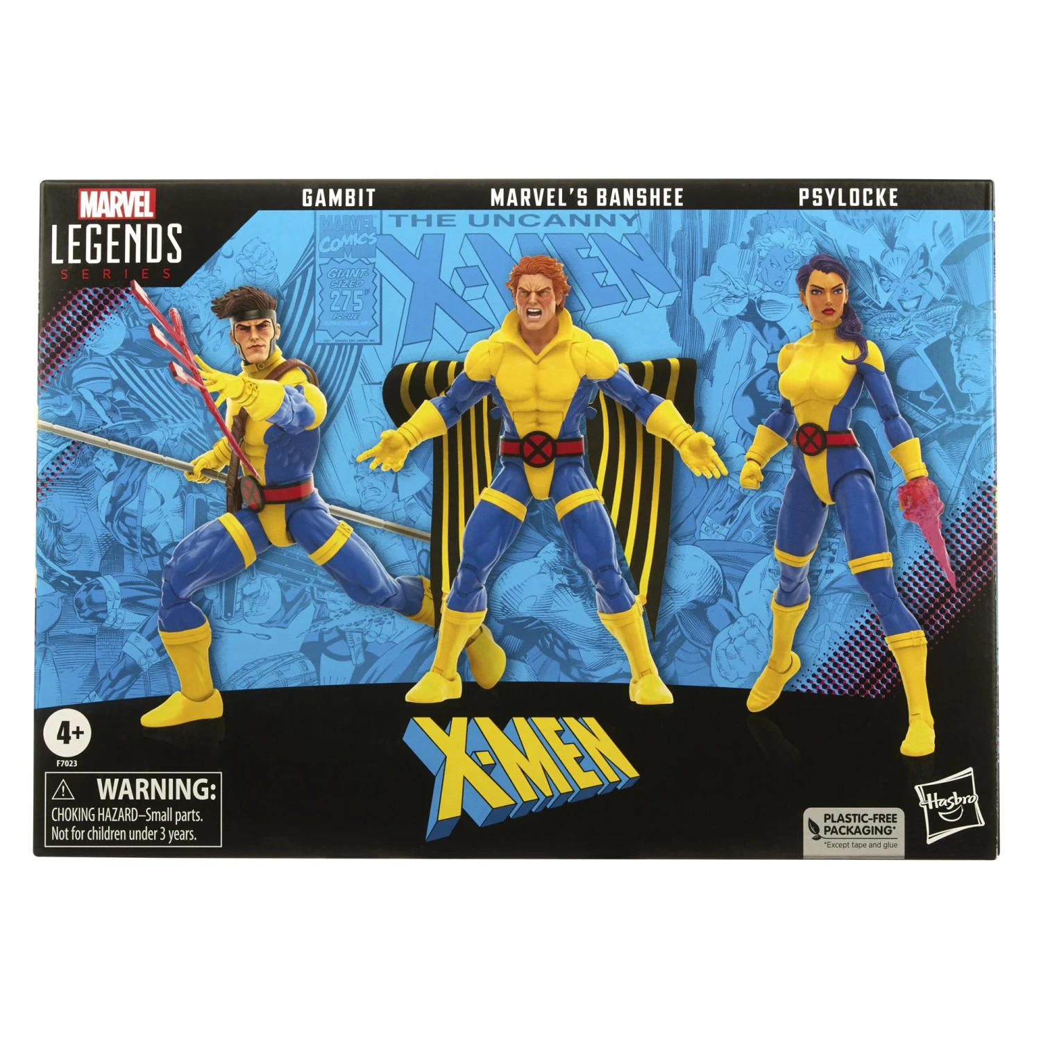 Hasbro Marvel Legends X-Men 60th Anniversary Action Figure - Marvel's Banshee, Gambit & Psylocke Multipack