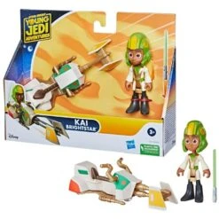 Hasbro Star Wars The Young Jedi Adventures Action Figures - Kai Brightstar With Speeder Bike