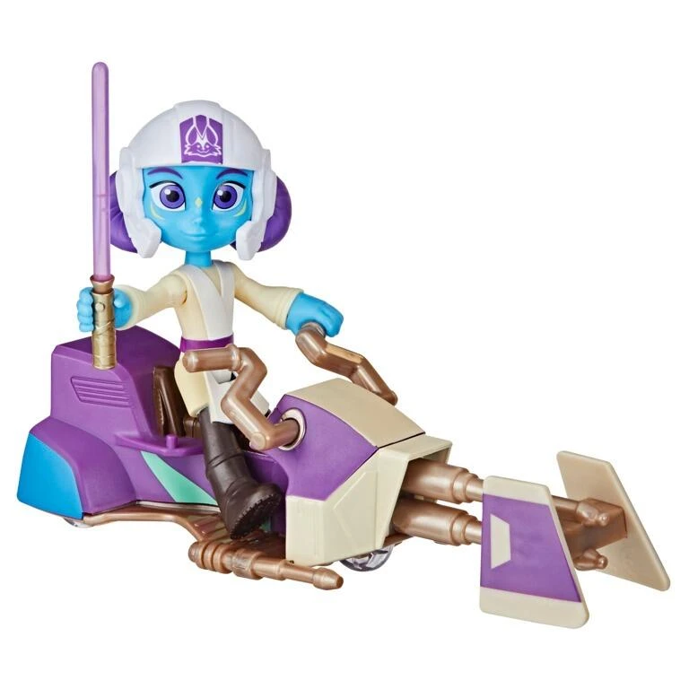 Hasbro Star Wars The Young Jedi Adventures Action Figures - Lys Solay With Speeder Bike - Image 3