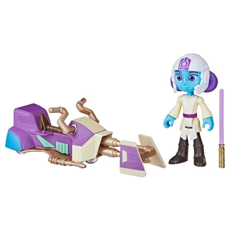 Hasbro Star Wars The Young Jedi Adventures Action Figures - Lys Solay With Speeder Bike - Image 4