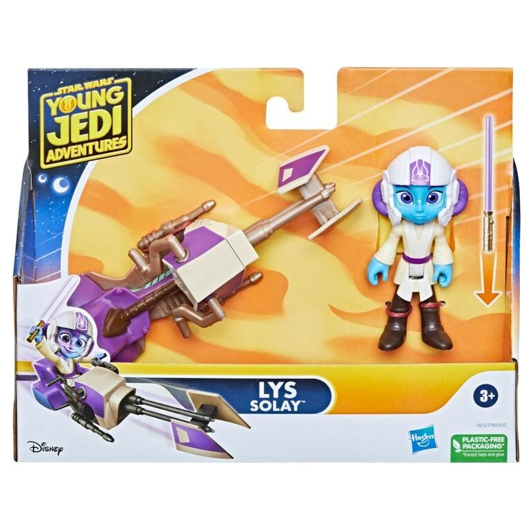Hasbro Star Wars The Young Jedi Adventures Action Figures - Lys Solay With Speeder Bike - Image 2