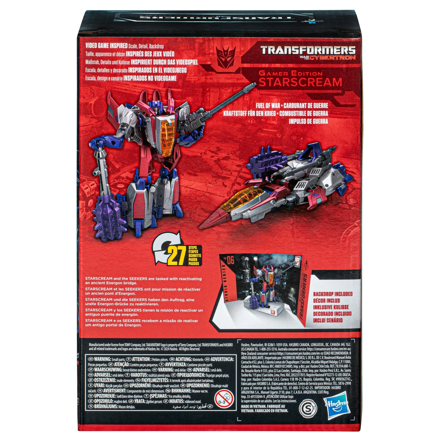 Hasbro *PRE-ORDER Transformers WFC Studio Series 06 Voyager Class Action Figure - Starscream - Image 4