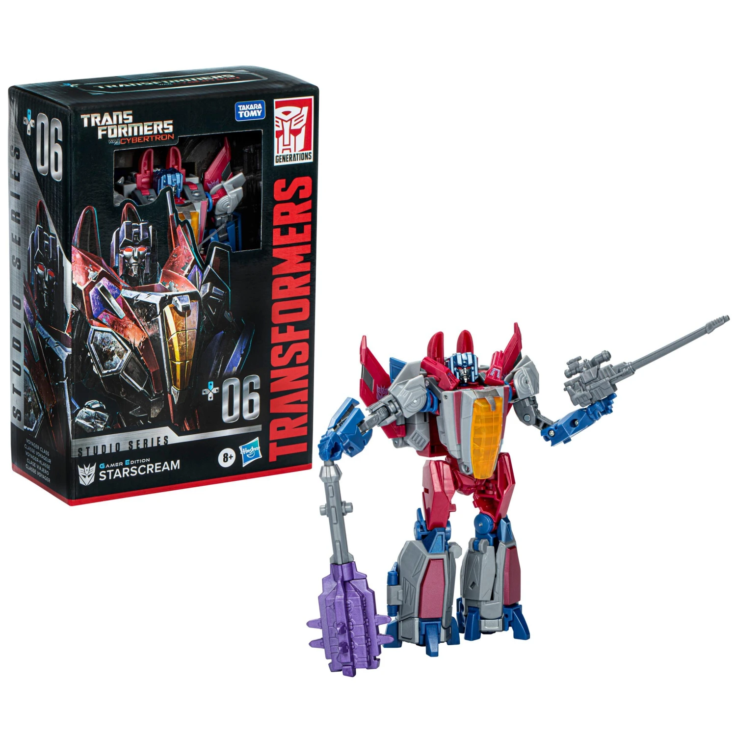 Hasbro *PRE-ORDER Transformers WFC Studio Series 06 Voyager Class Action Figure - Starscream