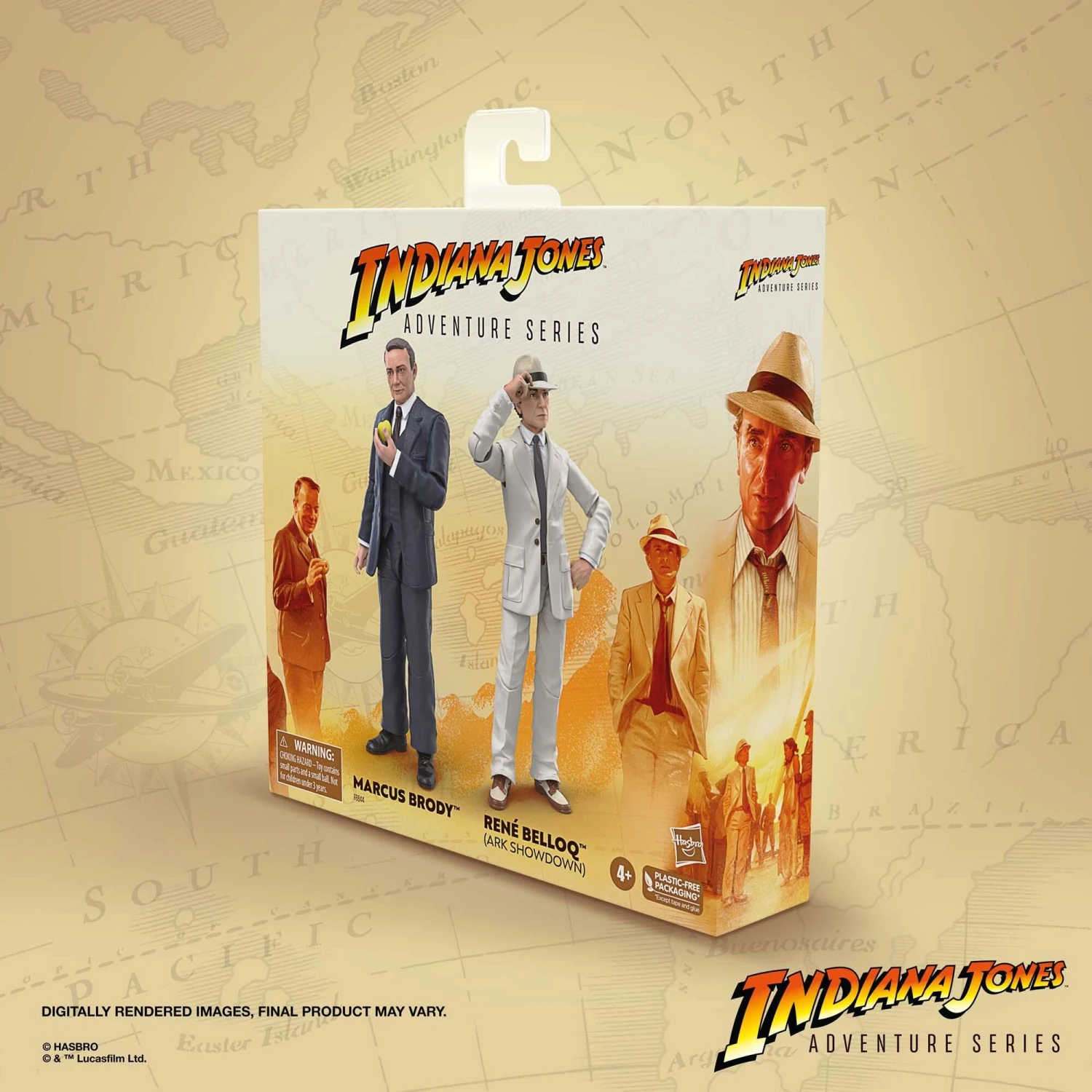 Hasbro Indiana Jones 6 Inch Exclusive Action Figure 2-Pack - Marcus Brody & Rene Belloq (Ark Showdown) - Image 10