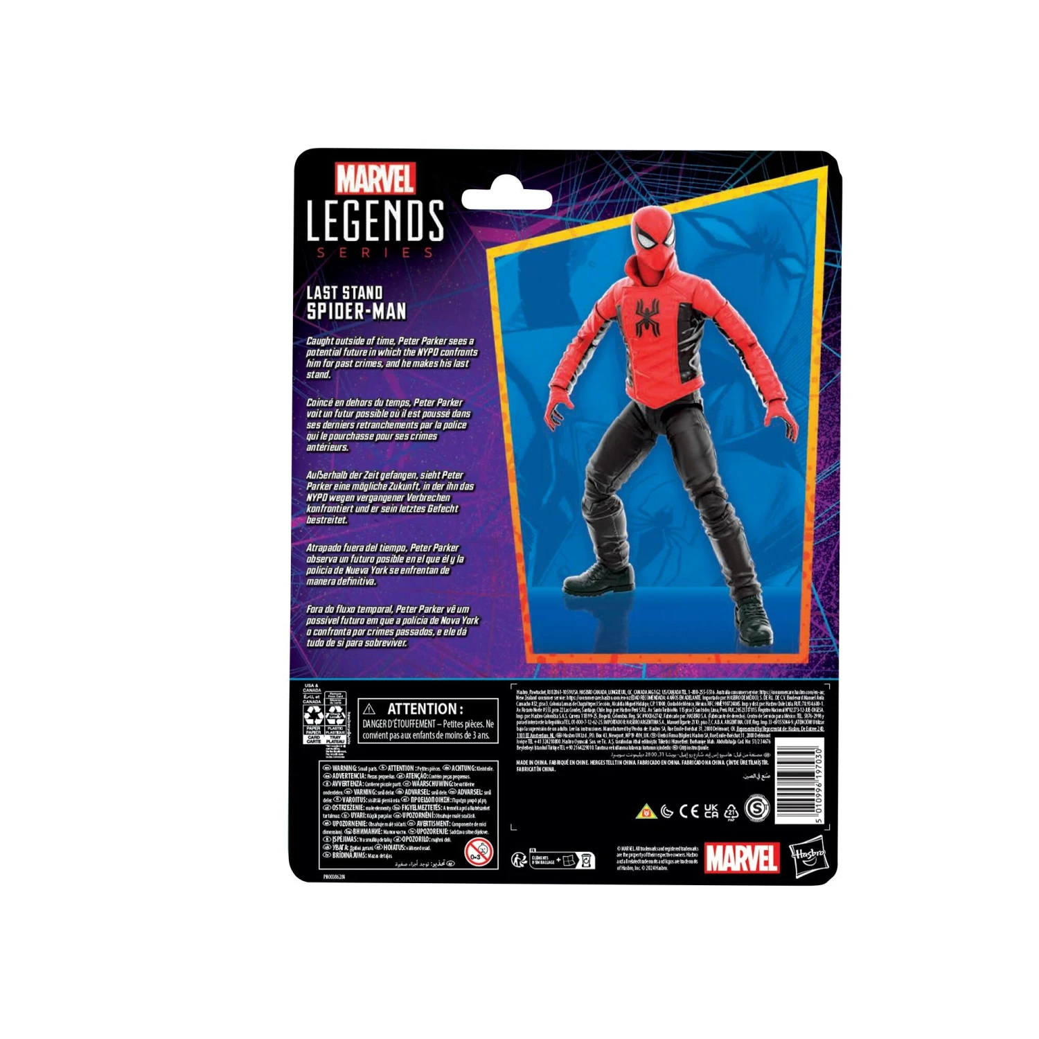 Hasbro *PRE-ORDER Marvel Legends 6 Inch Spider-Man Retro Action Figure Wave 4 - Spider-Man (Last Stand) - Image 2