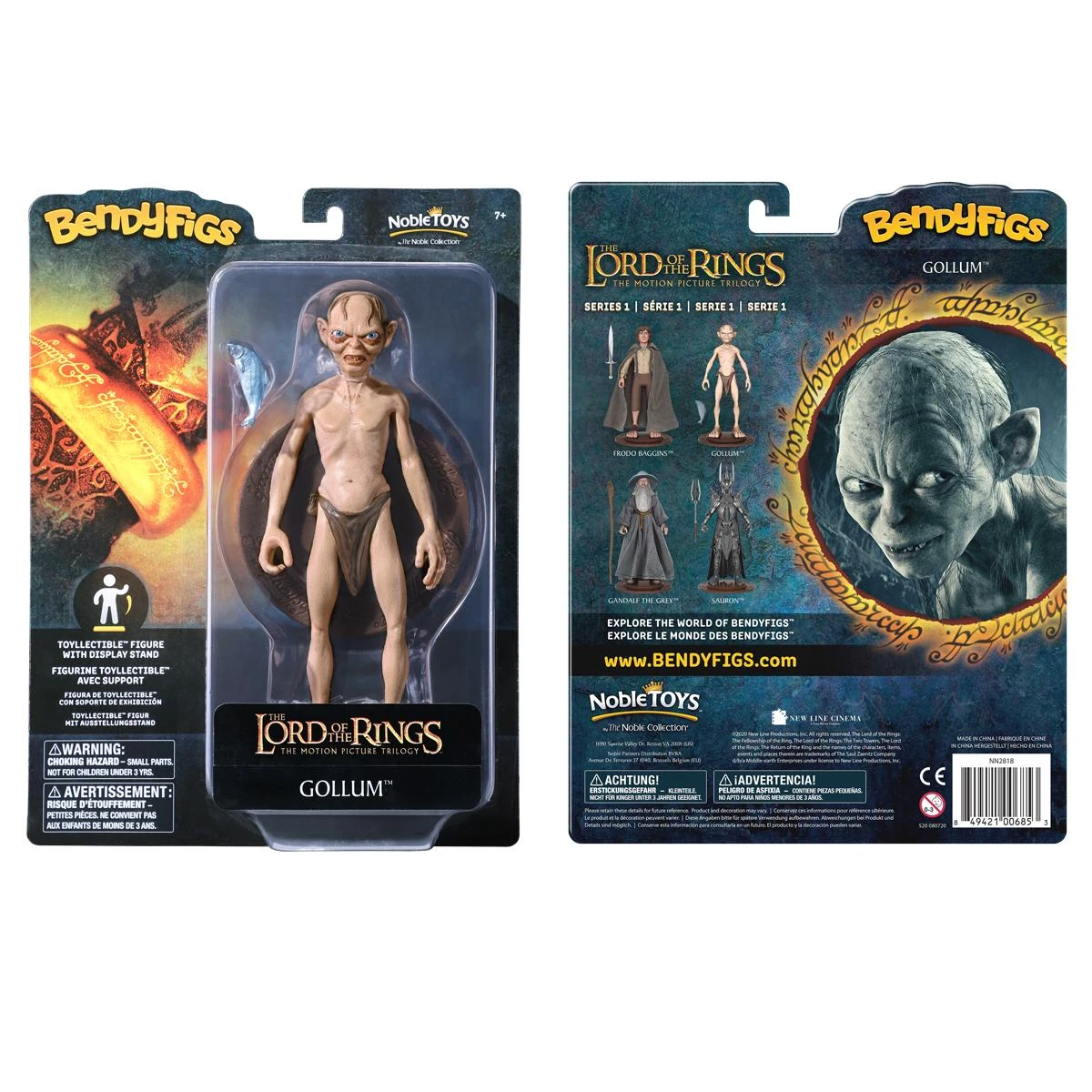 Noble Collection Lord Of The Rings Bendyfigs Action Figure - Gollum - Image 3